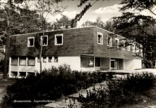 Ak Bremervörde in Niedersachsen,  Jugendherberge, Schwarz-Weiß-Foto, 56