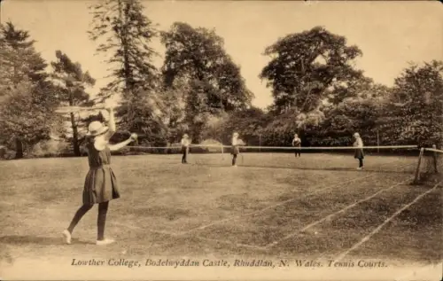 PC Wales, Lowther College, Bodelwyddan Castle, Rhuddlan, Tennis Courts