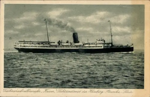 Ak Turbinenschnelldampfer Kaiser, HAPAG