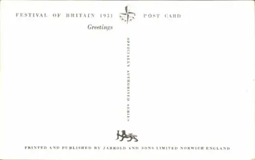 Ak  London England, Royal Festival Hall, Festival of Britain 1951