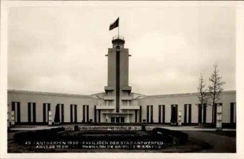 Ak Antwerpen Antwerp Flandern, Ausstellung 1930, Pavillon der Stadt Antwerpen