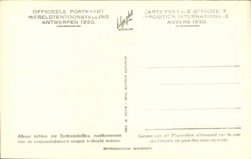 Ak Antwerpen Flandern, Weltausstellung 1930, Deutsches Hanse Haus