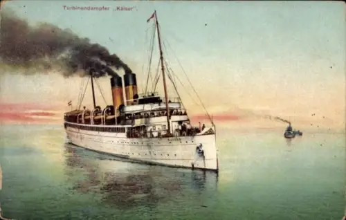 Ak Turbinendampfer Kaiser, HAPAG