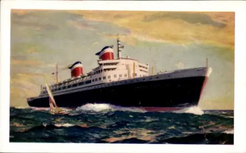 Künstler Ak Dampfschiff SS United States, USL