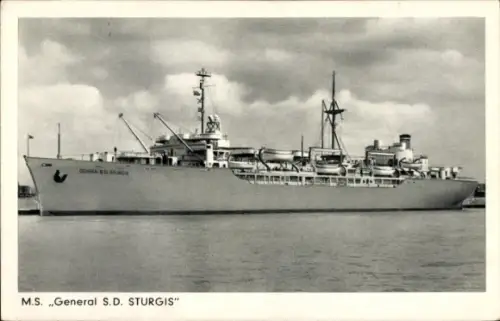 Ak US Amerikanisches Kriegsschiff, USS General S D Sturgis, Truppentransporter