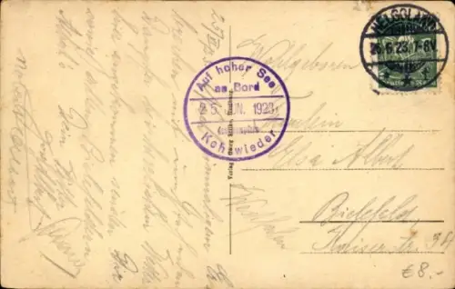 Ak Schnelldampfer Kehrwieder, HAPAG