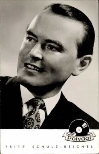 Ak Pianist und Komponist Fritz Schulz-Reichel, Autogramm