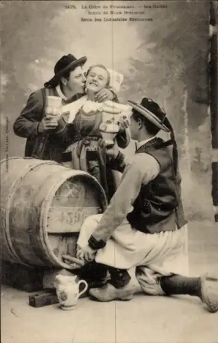 CPA Le Cidre de Fouesnant, Scene de Noce Bretonne