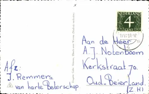 Landkarten Ak Barneveld Gelderland, Ned. Herv. Kerk, Kasteel