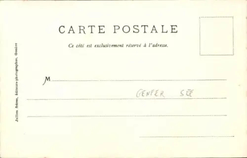 Ak Genfer See, Dampfer, Gebirge