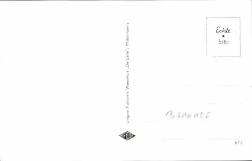 Ak Middelharnis Südholland, Bahnhof