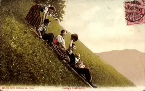 Ak Schweiz, Lustige Heimfahrt