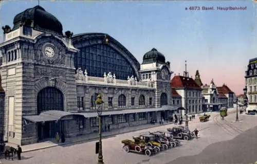 Ak Basel Stadt Schweiz, Hauptbahnhof
