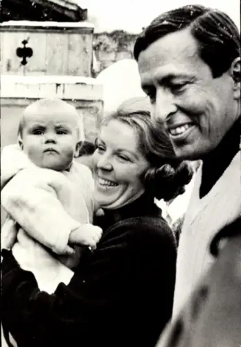Ak Prinzessin Beatrix der Niederlande, Claus von Amsberg, Willem Alexander, Lech 1968