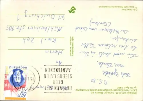 Ak Claus von Amsberg, Königin Beatrix der Niederlande, Portrait