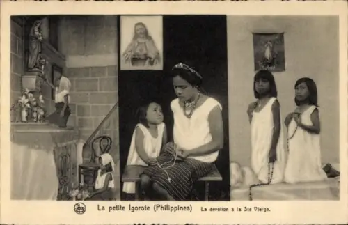CPA Philippines, La petite Igorote, La dévotion à la Ste Vierge
