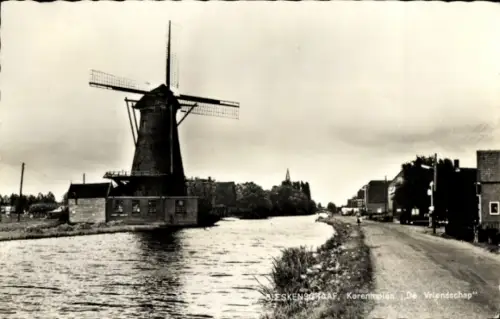 Ak Bleskensgraaf Molenlanden Südholland, Korenmolen De Vriendschap