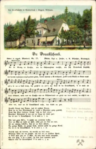Lied Ak Günther, Anton, Da Draakschänk, Erzgebirgische Mundart Nr 25, Dreckschänke Breitenbach