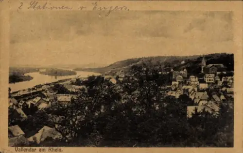 Ak Vallendar am Rhein, Gesamtansicht