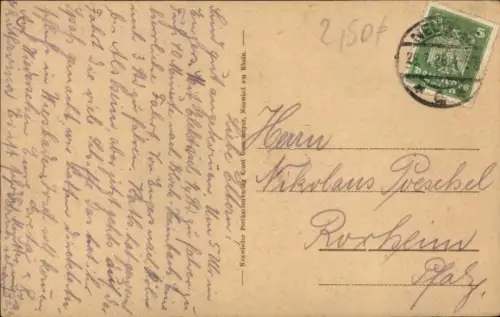 Ak Vallendar am Rhein, Gesamtansicht