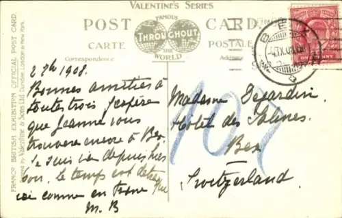 PC London City England, Court of Honour, Franco-British Exhibition 1908