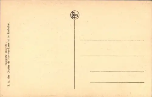 CPA Grotte de Han Han sur Lesse Wallonie Namur, Salle des Draperies