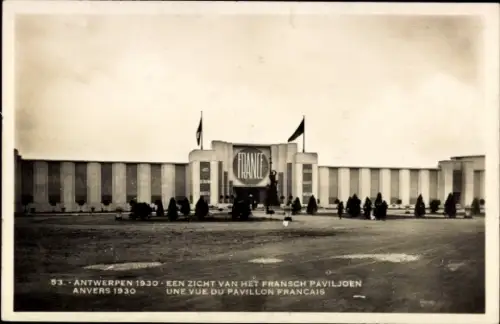 CPA Exposition Internationale Anvers 1930, Pavillon Francais