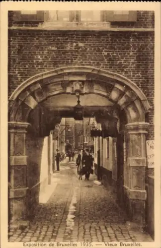 Ak Brüssel, Weltausstellung 1935, Porte ancienne