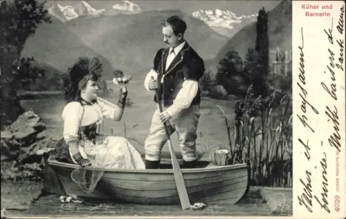 Ak Schweiz, Küher und Bernerin