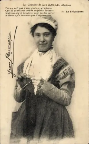Lied Ak Les Chansons de Jean Rameau, La Tricoteuse