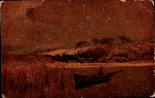 Künstler Ak Meinzold, G. M., Winter am Chiemsee