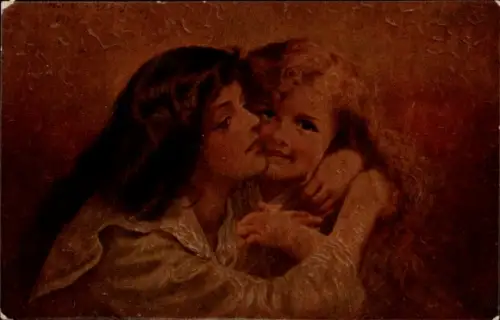 Künstler Ak v. Riesen, A., Die Geschwister