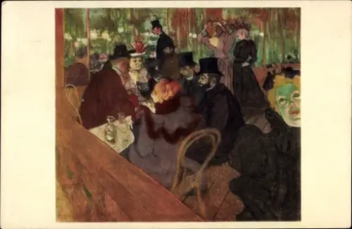 Künstler Ak Henri de Toulouse Lautrec, Im Moulin Rouge