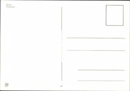 Ak Berlin Charlottenburg Westend, Funkturm, Reklameturm Mercedes Benz, Bosch, Schultheiss Bier