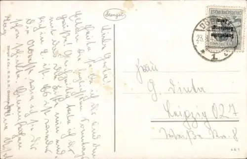 Ak Döbeln in Mittelsachsen, Rathauseingang, Portal