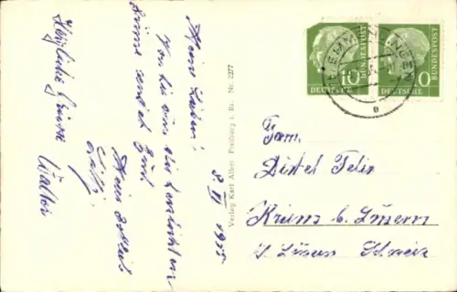 Ak Emmendingen im Breisgau Baden, Stadtgarten in Emmendingen, Brunnen, Bäume, Sträucher, Weg