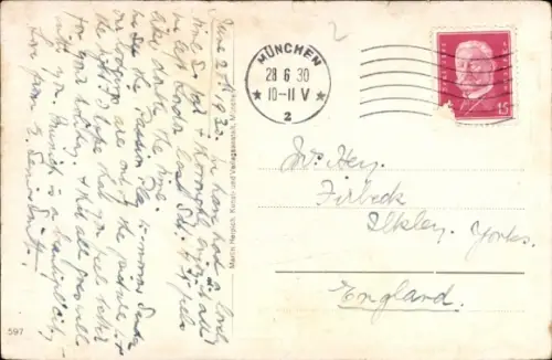 Ak Oberammergau in Oberbayern, Passionsspieldorf  Kofel, Not, Berge, Landschaft