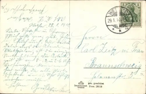 Ak Wetzlar an der Lahn, Gesamtansicht, Kalsmunt