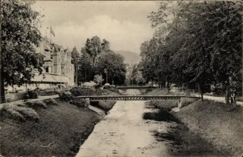 Ak Baden Baden am Schwarzwald, an der Oos