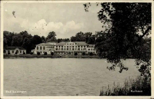 Ak Bad Salzungen in Thüringen,  Kurhaus, Seeansicht, 