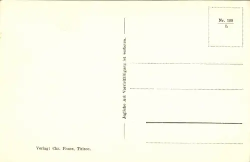 Landkarten Ak Titisee Neustadt im Breisgau Hochschwarzwald, Gesamtansicht