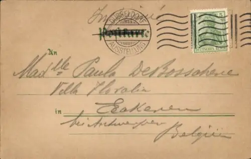 Ak Düsseldorf am Rhein, Große Ausstellung GeSoLei 1926,  Springbrunnen, Jägerhofallee, Das gestör