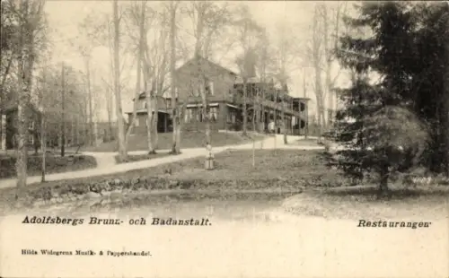 Ak Adolfsbergs Brunn Schweden, Badanstalt, Restaurangen