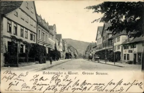 Ak Bodenwerder an der Weser, Große Straße