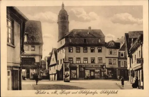 Ak Höchst Frankfurt am Main, Hermann Esse, Haupt- und Schlossstraße, Schloßblick