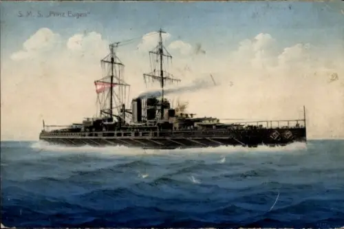 Ak SMS Prinz Eugen, Schlachtschiff