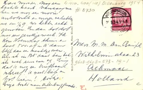Ak Dillenburg in Hessen, Teilansicht