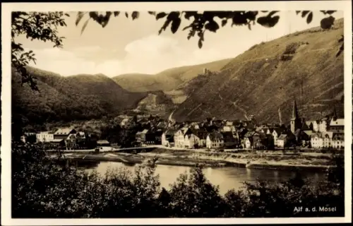 Ak Alf an der Mosel, Panorama