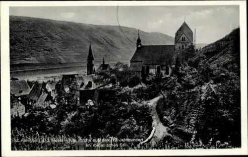 Ak Sankt Aldegund an der Mosel, alte Kirche