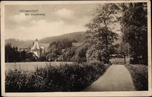 Ak Sokołowsko Görbersdorf Schlesien, Am Sonnenweg